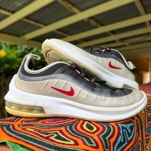 Nike Air Max Axis black red sneakers in size 2Y AH5223-009‎